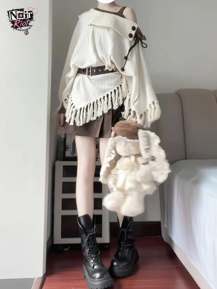 Tassel Fringe Trim - Japanese Vintage Mori Kei 2pcs Set