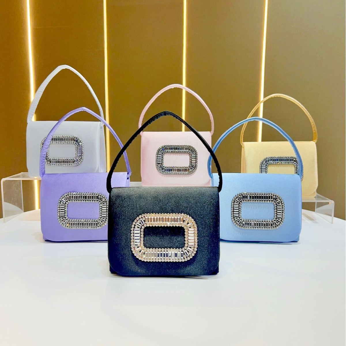 Luxury Mini Square Handbag Wom - đánh giá và giá Tassel Fringe Trim