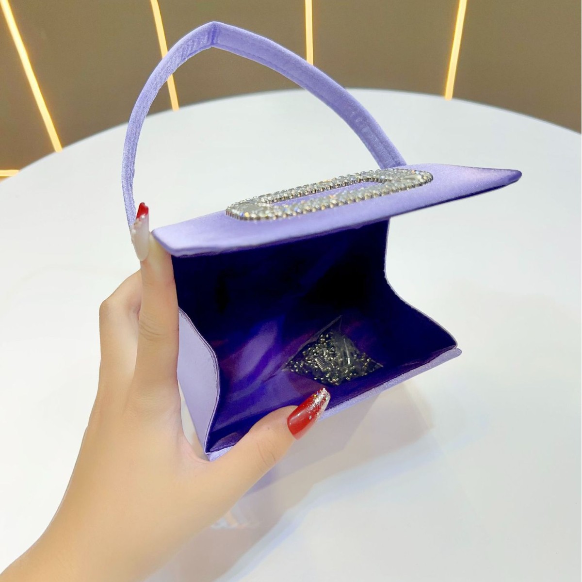 Luxury Mini Square Handbag Wom - đánh giá và giá Tassel Fringe Trim