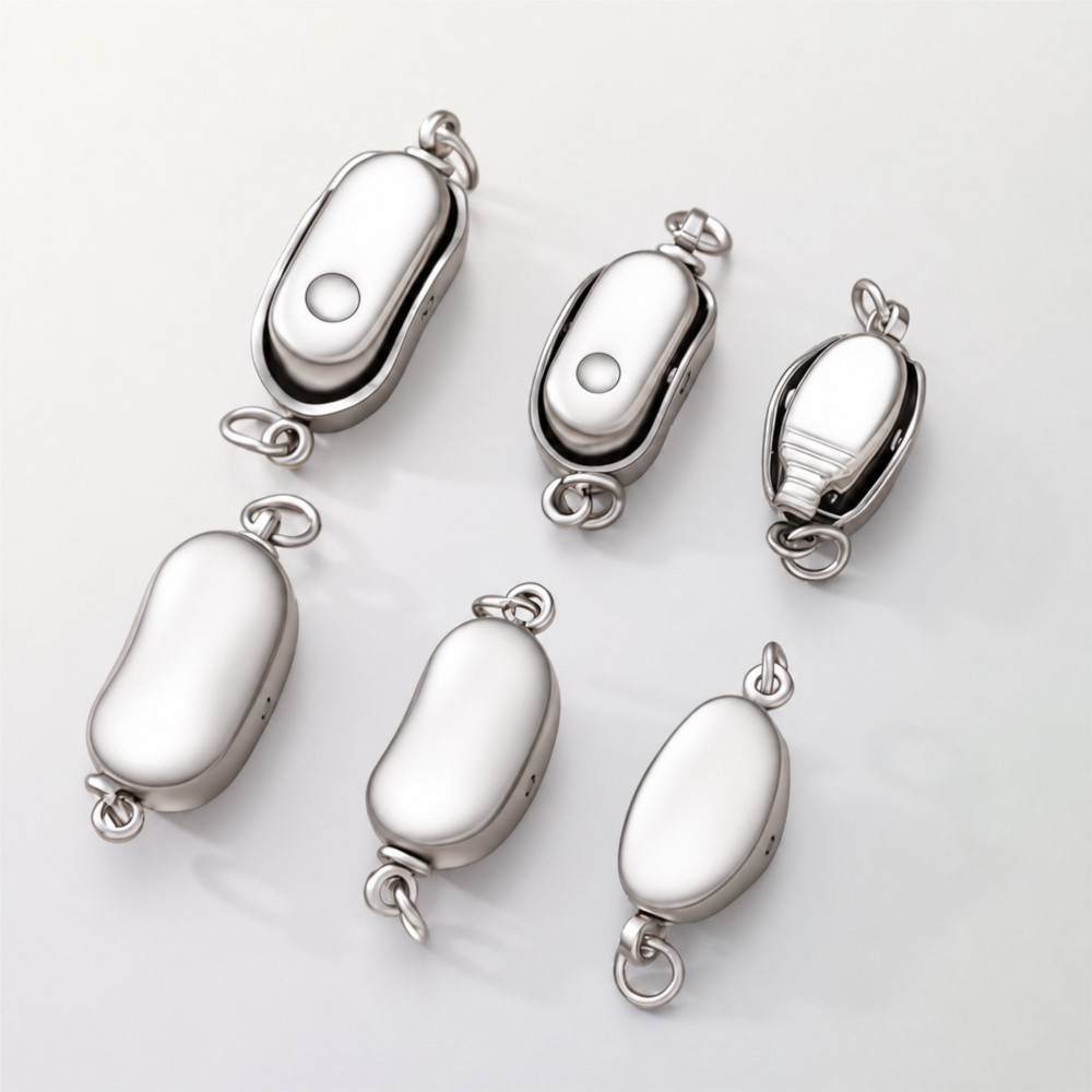 2/5Pcs Stainless Steel Peanut  - đánh giá và giá Pearl Trim Chain