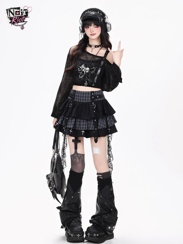 Y2K Punk Gothic Kawaii 3PCS Se - đánh giá và giá Elastic Lace Trim