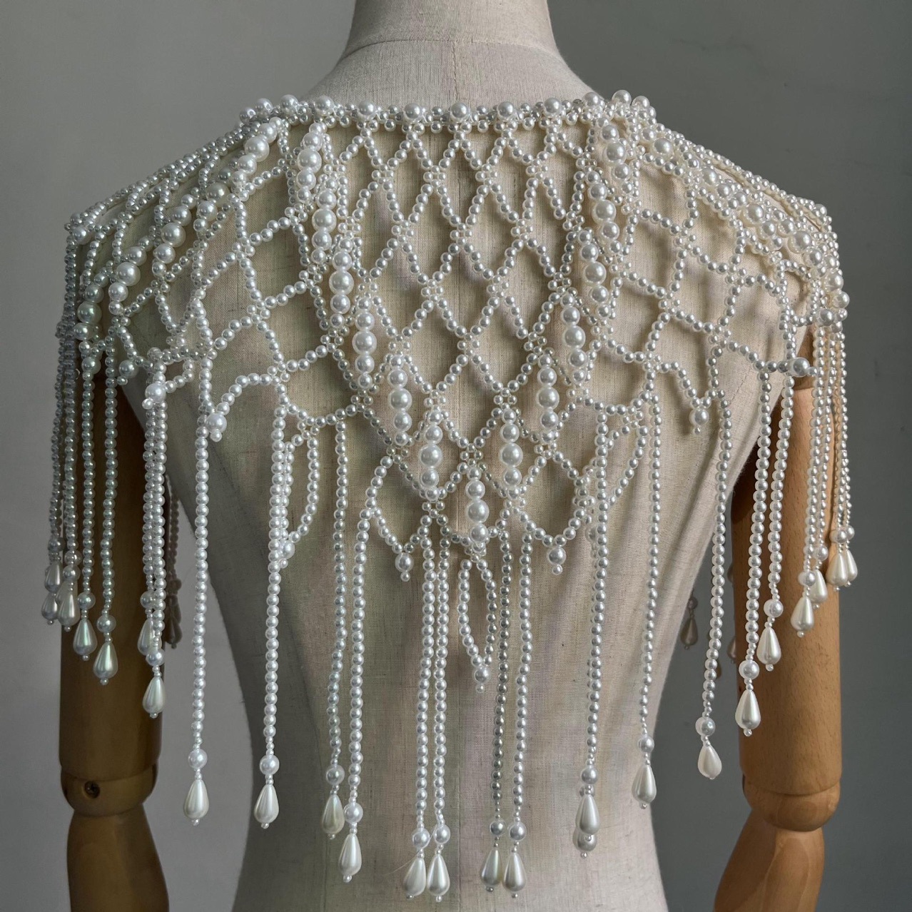 Handmade Pearl Layered Body Ch - đánh giá và giá Pearl Trim Chain