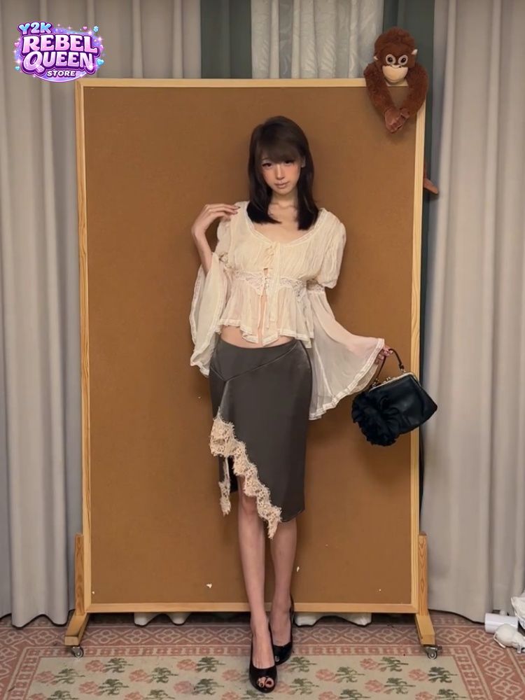 French Elegant 2 Piece Set Wom - đánh giá và giá Elastic Lace Trim