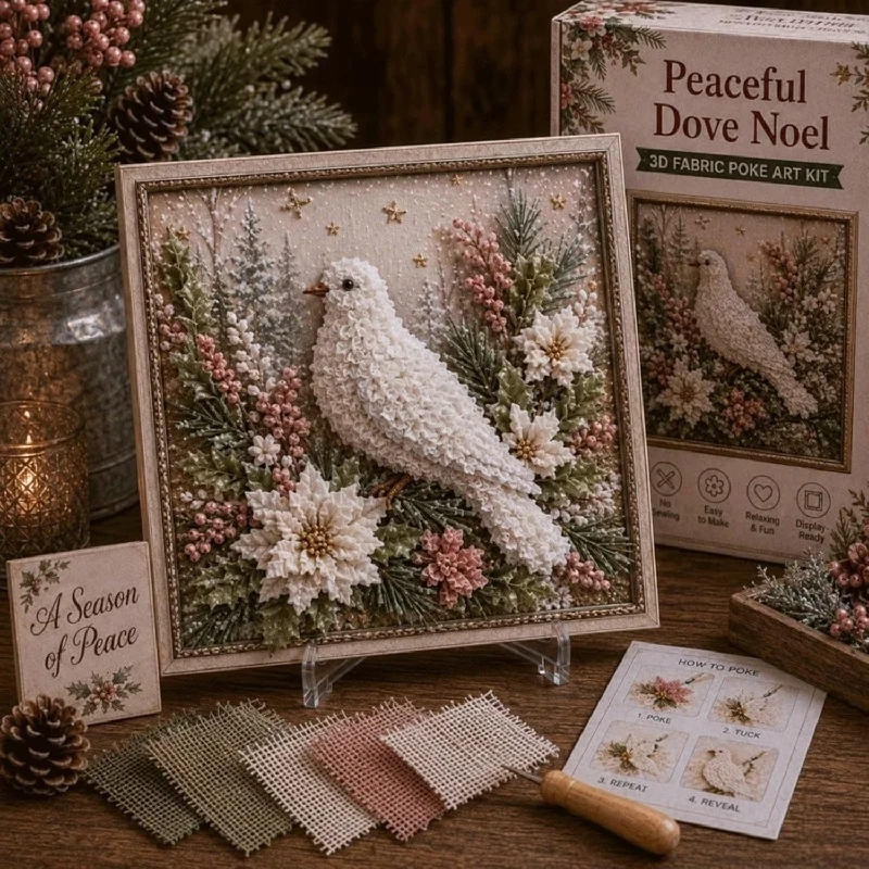 Vintage Christmas Fabric Poke  - đánh giá và giá Embroidery Craft