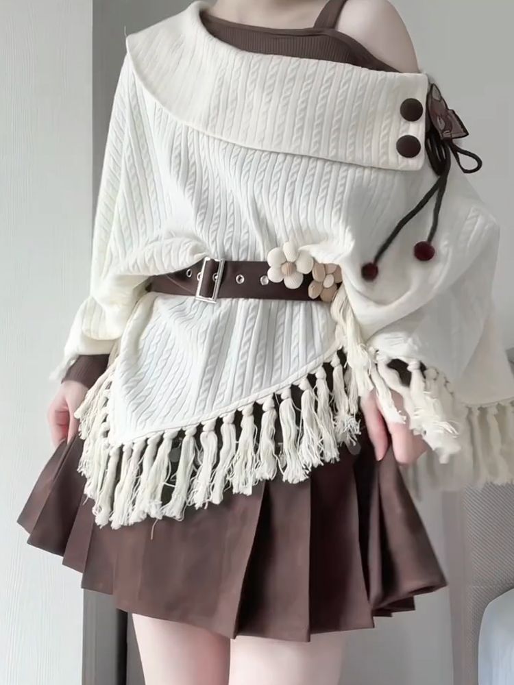 Japanese Vintage Mori Kei 2pcs - đánh giá và giá Tassel Fringe Trim