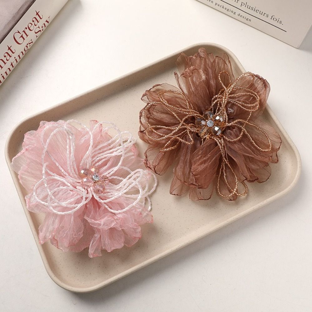 Organza Fabric Flower Patch Be - đánh giá và giá Crystal Mesh Fabric